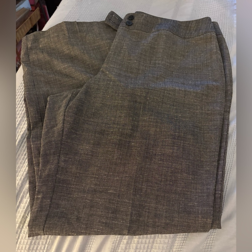 Chico's Black and White Patterned Pants Size 3